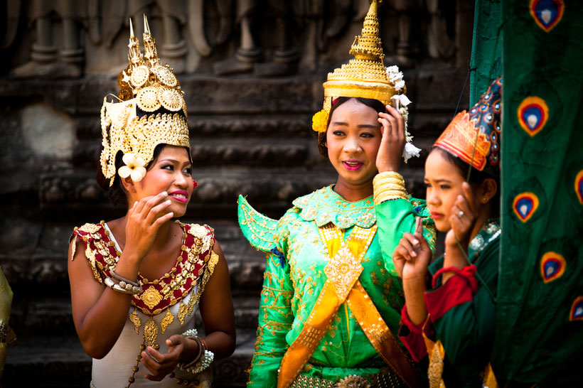 Kambodscha: Traditionelle Tänzerinnen 