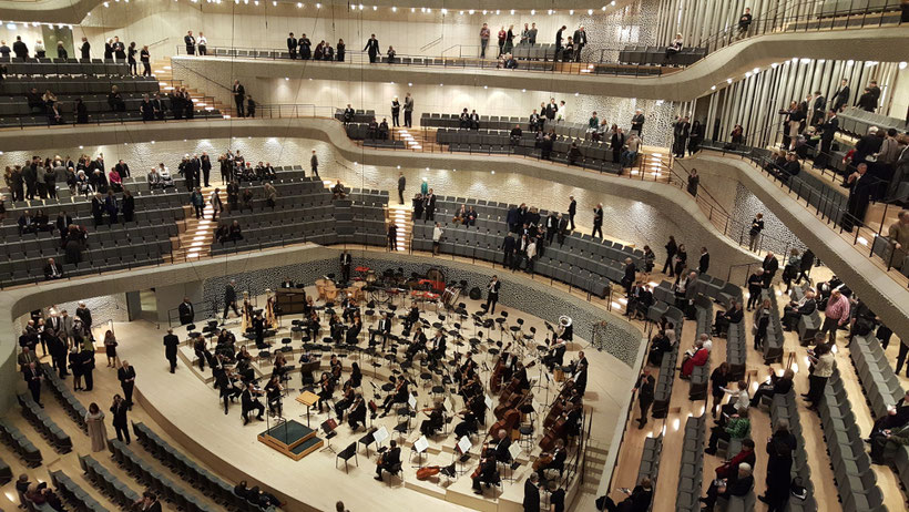 Der große Saal der Elbphilharmonie Hamburg