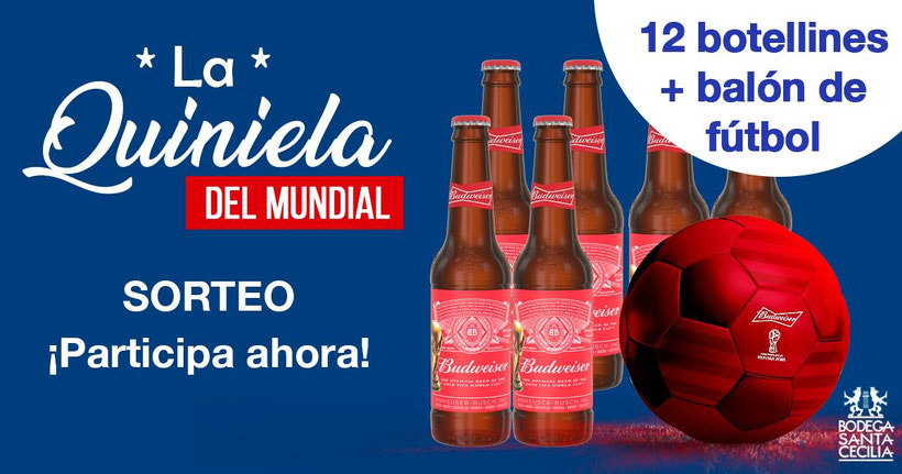 sorteo de cerveza Budweiser
