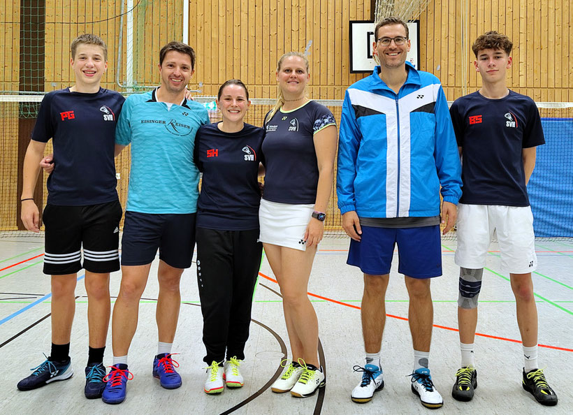 Unser Trainerteam, v.l.n.r. Paul, Jan, Sandra, Elena, Matthias, Ben
