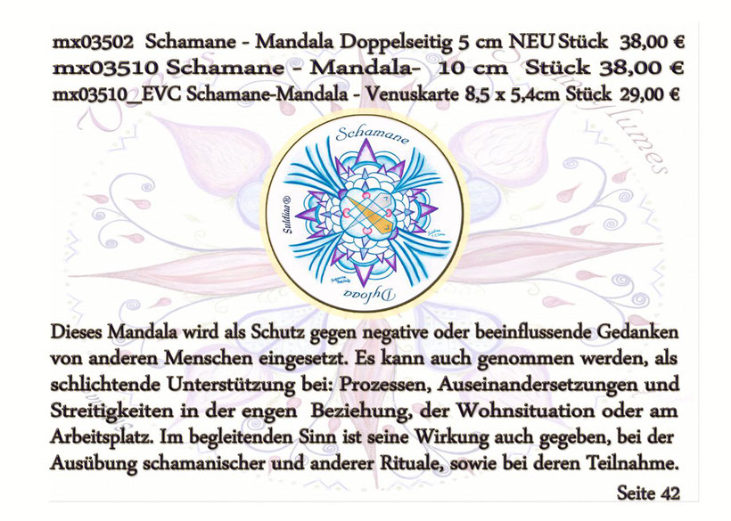 Schamane Mandala Protect Personen-Schutz vor negativen Energien, Besetzungen, Beschwörungen, Zauber.