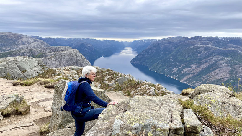 Blick zum Lysfjorden