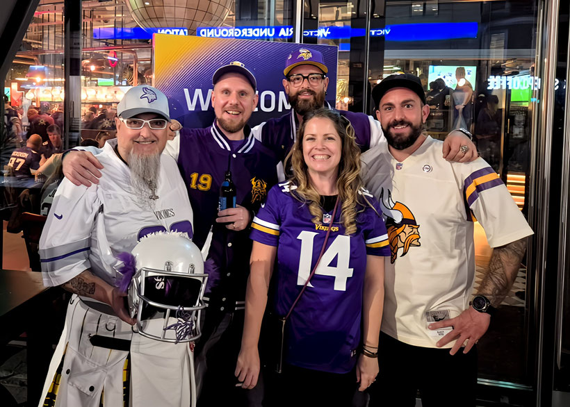 Das erste Treffen der Gründungsmitglieder, beim Jets vs. Vikings Game in London (05.10.2024)
