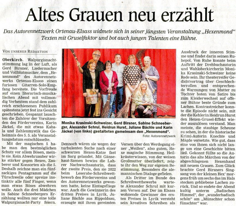 Mittelbadische Presse ARZ Oberkirch, 10.5.2023