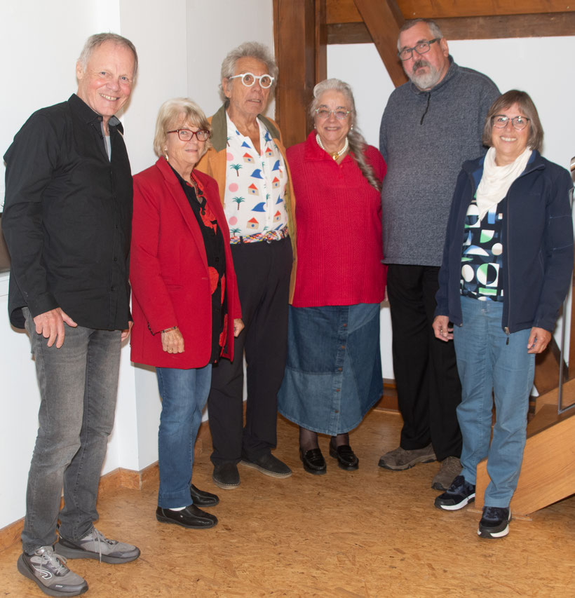von lkinks: Dr. Klaus-Ulrich Moeller, Brigitte Gutmann, Gerd Birsner, Dr. Karin Jäckel, Günter Gieseler, Marina Pilgram. Foto: Klaus-Peter Jäckel