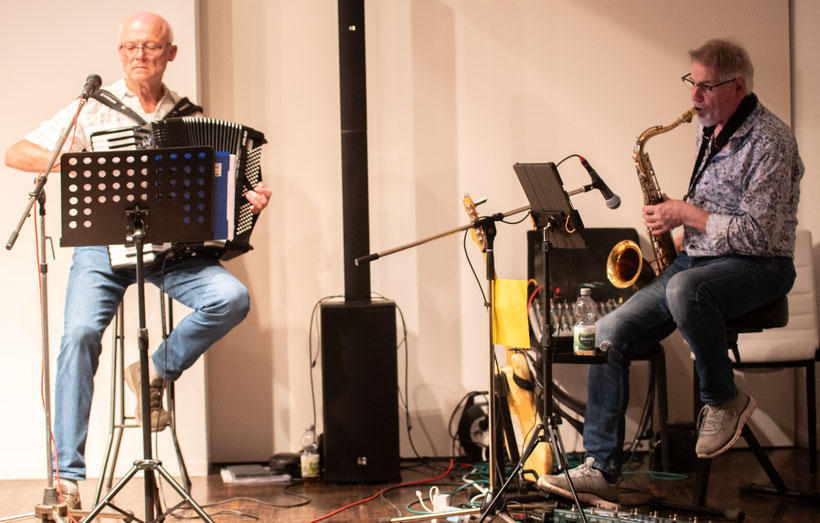 Combo2Go - Joe Winterhalter (Sax), Bernhard Blödt (Akk.) Foto: Klaus-Peter Jäckel