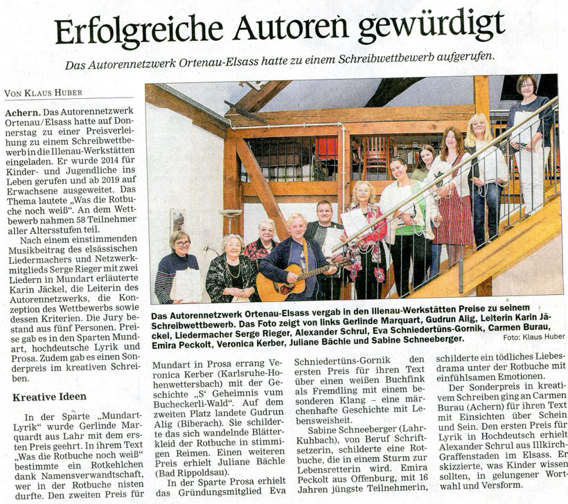 Mittelbadische Presse, ARZ Achern, 28.Sept.2022