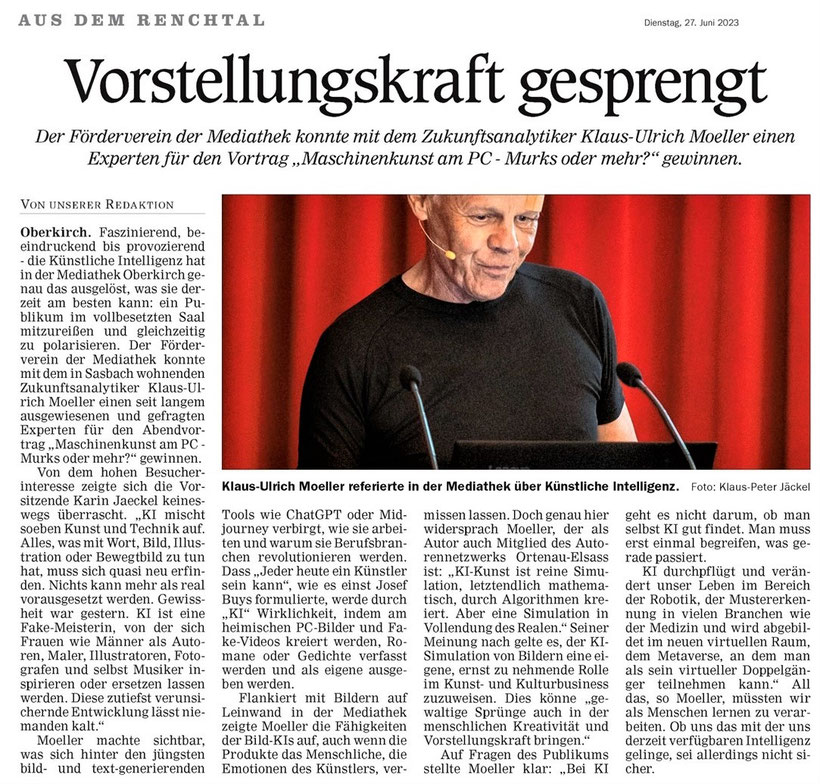 Mittelbadische Presse ARZ Oberkirch 26.06.2023