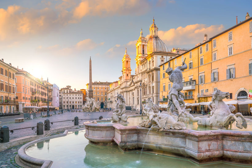 Blick auf den Piazza Navona in Rom