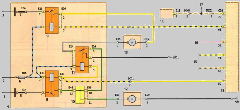 ACCENT Circuit Cooling System Diagram