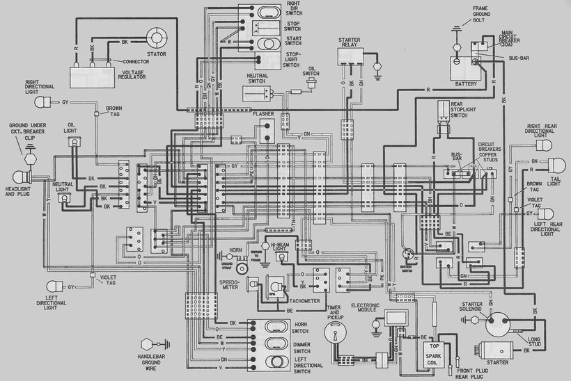 1980-1983 FX Schematic Diagram of Electrical Equipment