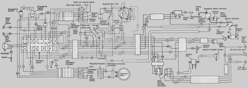  1973-1978 FL Schematic Diagram of Electrical Equipment