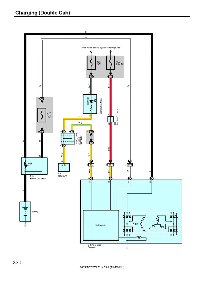 Toyota Tundra Charging Wiring Diagram