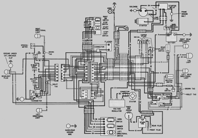 1978-1979 FX Schematic Diagram of Electrical Equipment