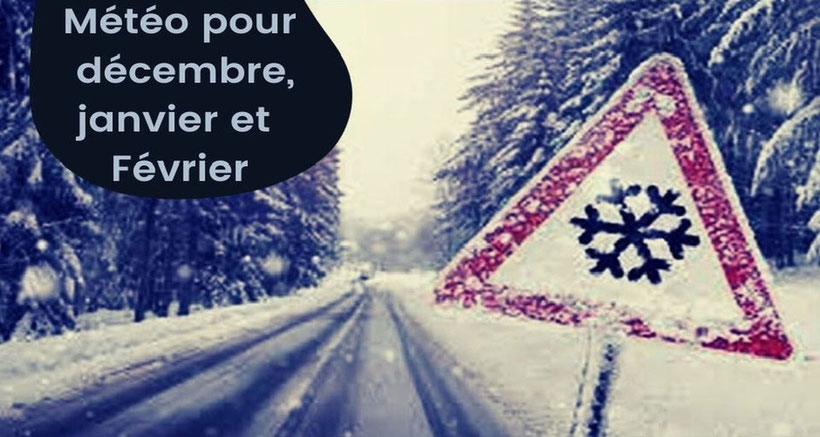 tendances prévisions météo novembre, décembre, janvier et février 2025 sur la Suisse