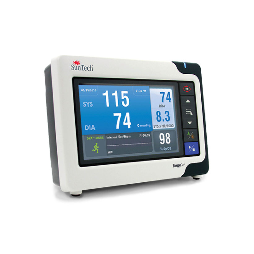 Stress test monitor, bloeddrukmeting, inspanningstest, SpO2, ECG, cardiologie, 