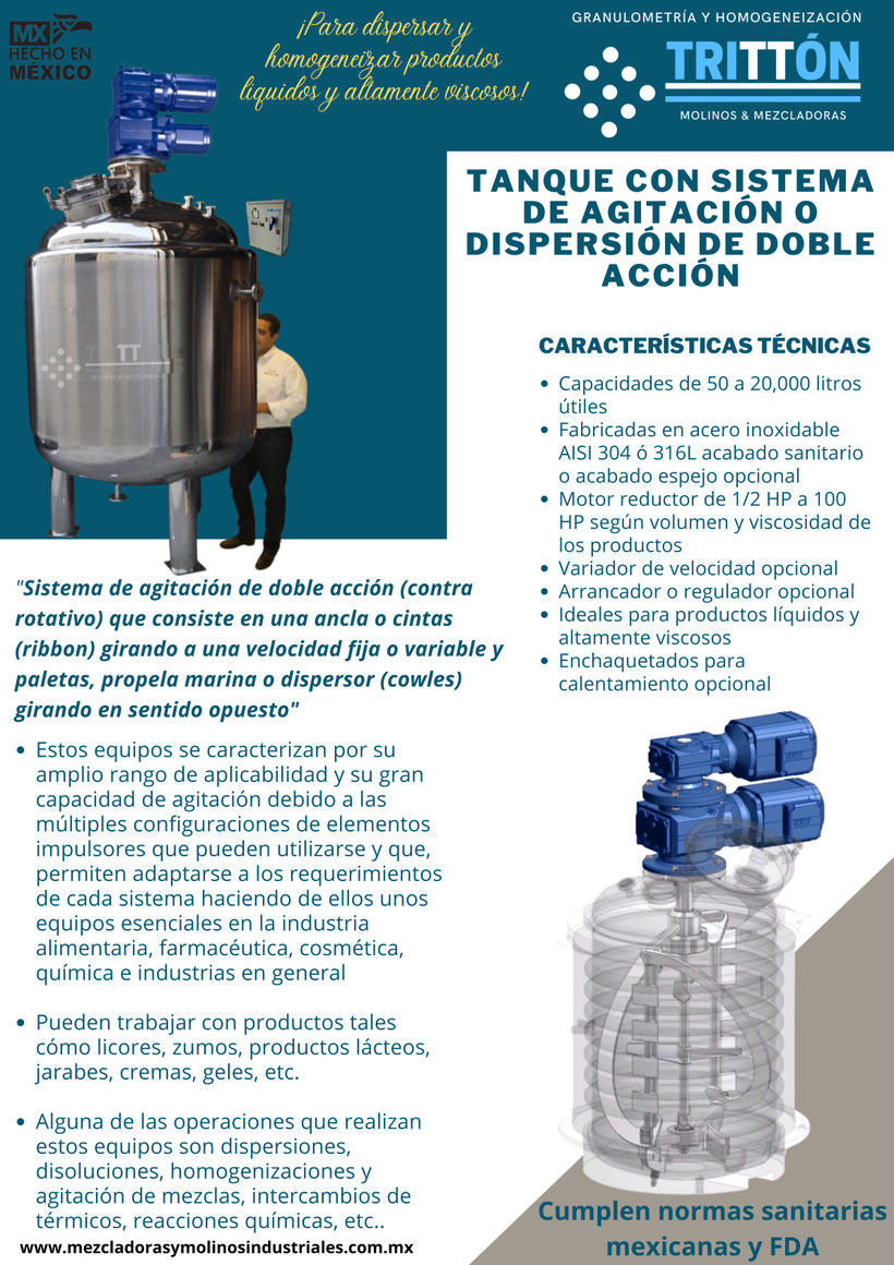 tanque con sistema de agitación