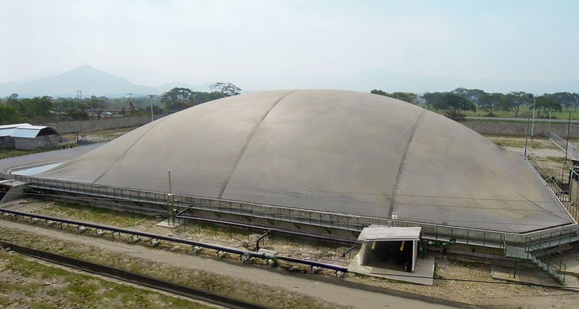 Biodigestor para residuos y aguas residuales de mataderos - frigoríficos - covered lagoon digester