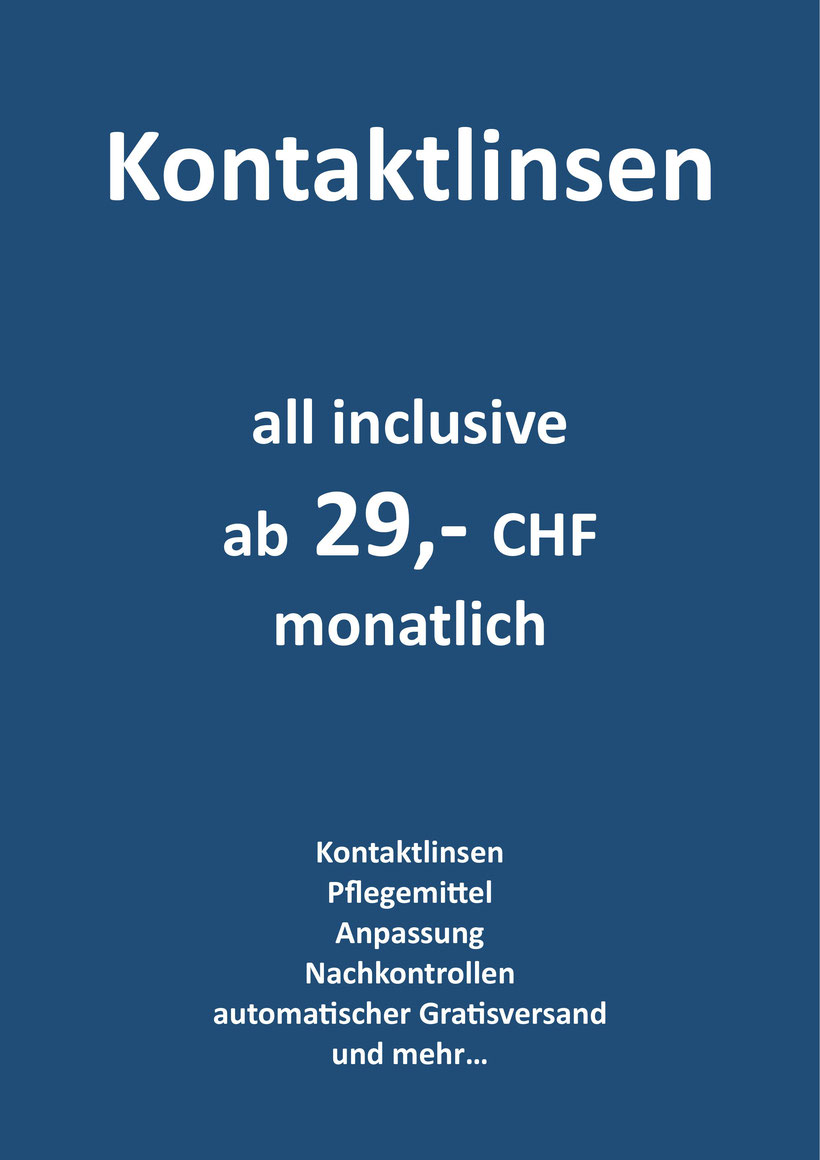 Kontaktlinsen, Werbung, Abo, All-Inclusive