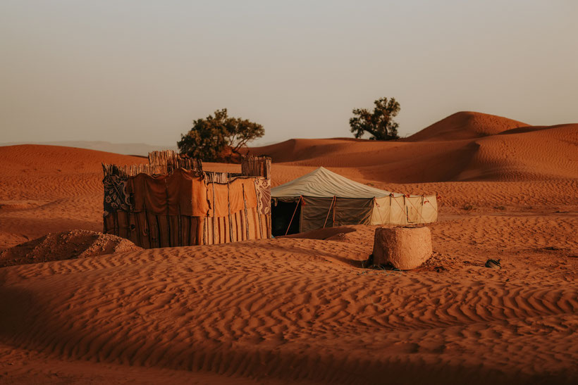 camps dans les dunes de Mhamid el Ghizlane Maroc