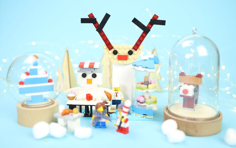 [Werbung] LEGO® Rebuilt by DIY Eule: Das 3in1 Creator Set modulares Zuckerhaus neu gedacht als winterliches Café Rudolf mit weihnachtlichen LEGO-Figuren 