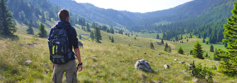 Exploring the green valleys of the Northern Velebit National Park