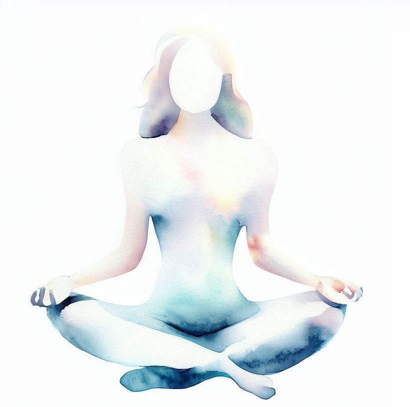 woman meditating