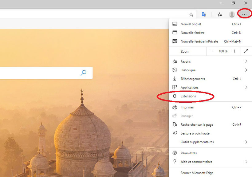 Extensions Google Chrome sur Microsoft Edge