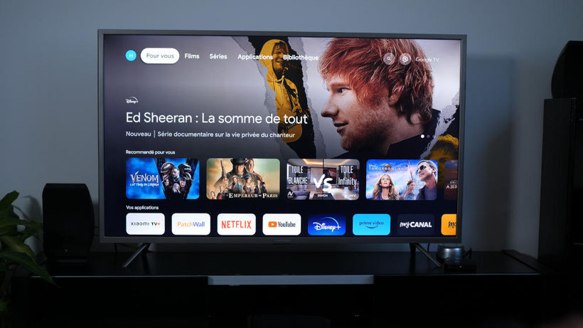 Interface Android TV 11 avec Google TV-1000px
