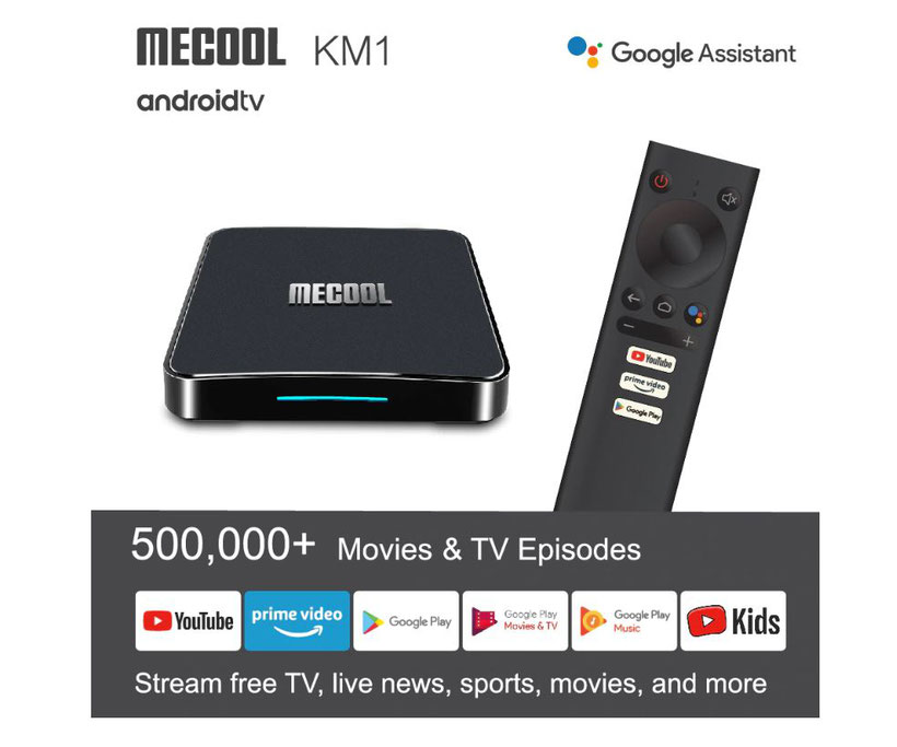 Mecool KM1 Applications Google assistant