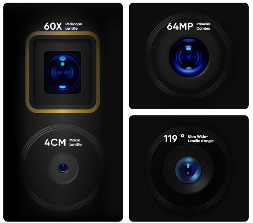 Realme X3 SuperZoom cameras zoom x60