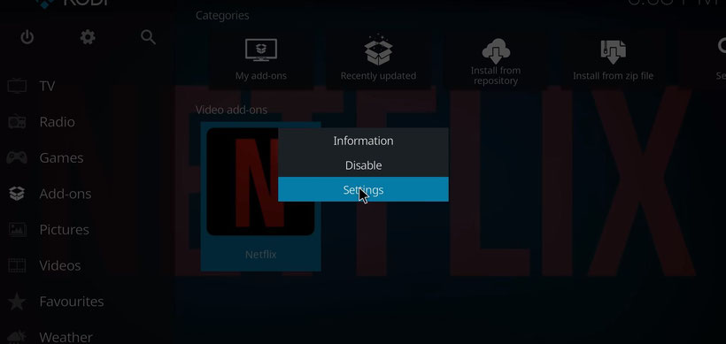 Tuto installer Netflix extension Kodi