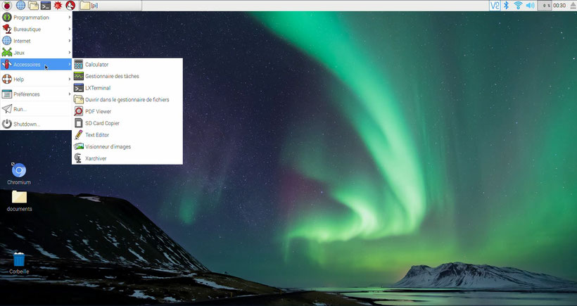 Bureau de l'OS Raspbian pour Raspberry Pi