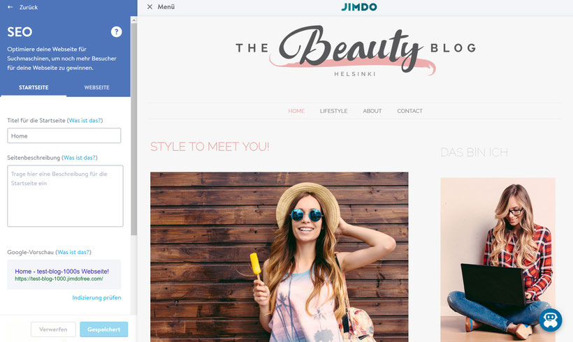 Bildquelle: JIMDO Templates