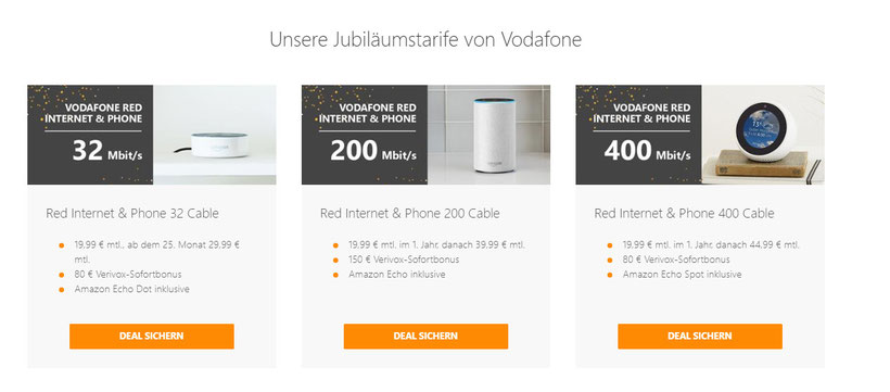 Amazon Echo Gratis Mit Vodafone Kabel Internet Bei Verivox Checkeinfach De