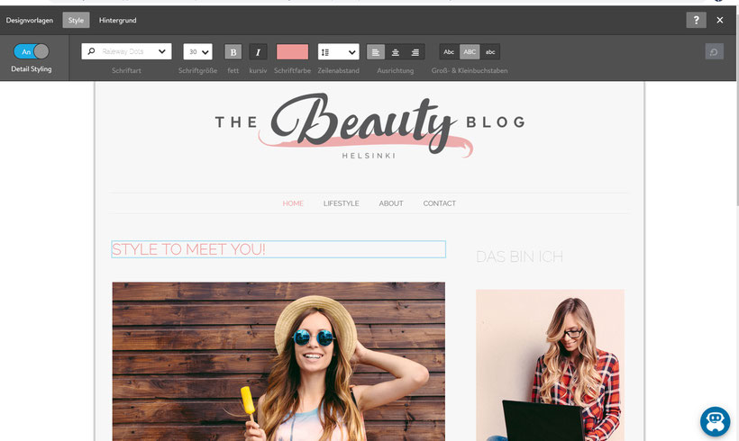 Bildquelle: JIMDO Templates