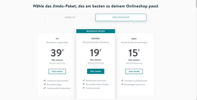 Bildquelle: JIMDO Templates