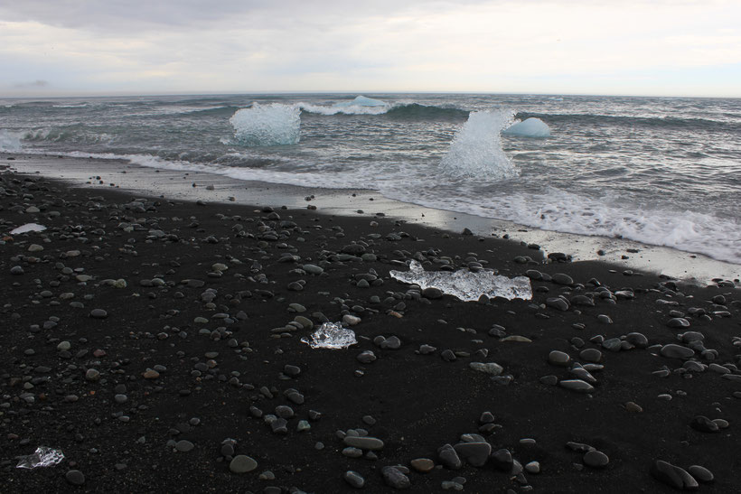 A black coast in Iceland