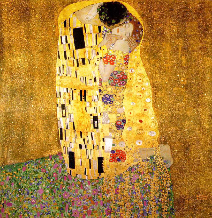 Gustav Klimt, "Il bacio" (1907-08)