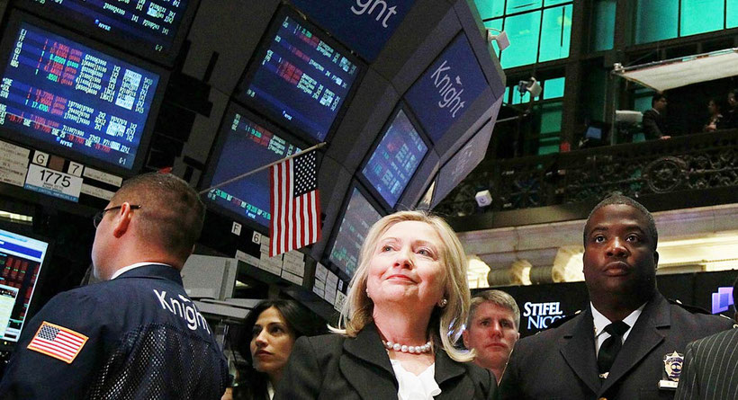 H. Clinton a Wall Street