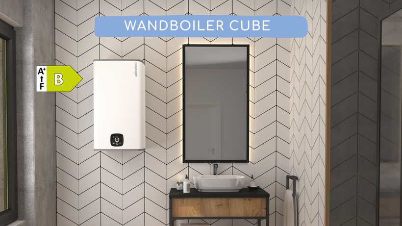 Wandboiler Cube Steatite Wi-Fi Atlantic