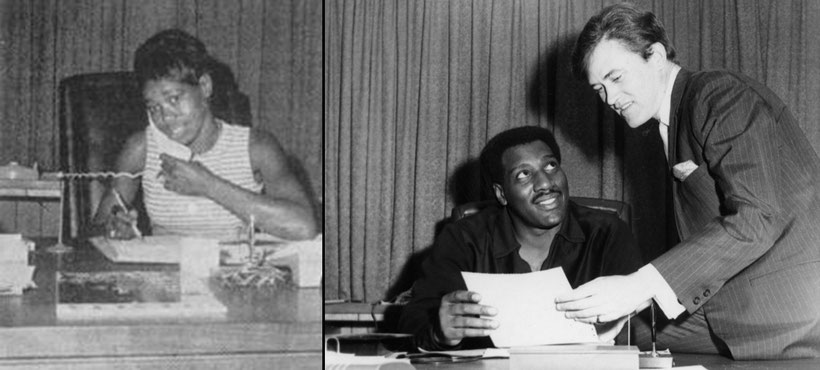the Funky Soul story - Zelam Redding (gauche/left) - Otis et Phil Walden (droite/right)