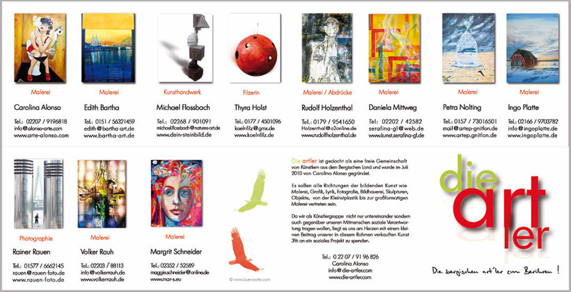 Flyer "die ARTler" 2014