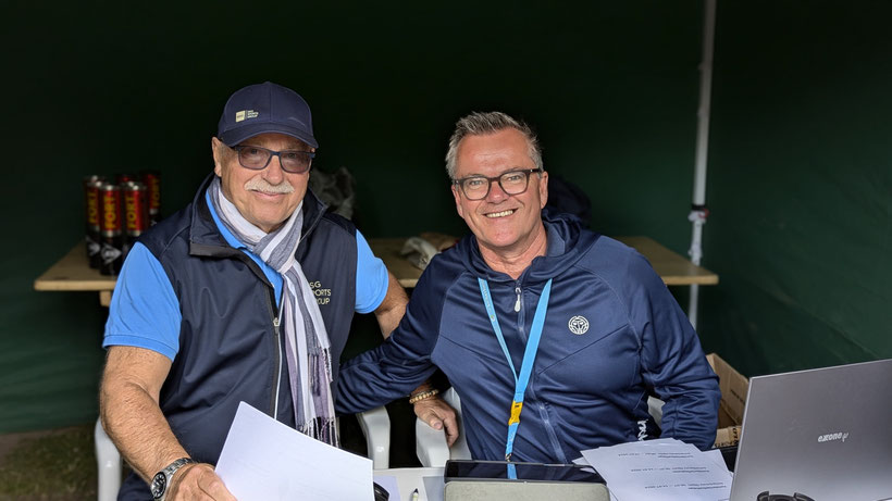 Die Turnierleitung: Wolfgang Schildknecht und Peter Praetorius