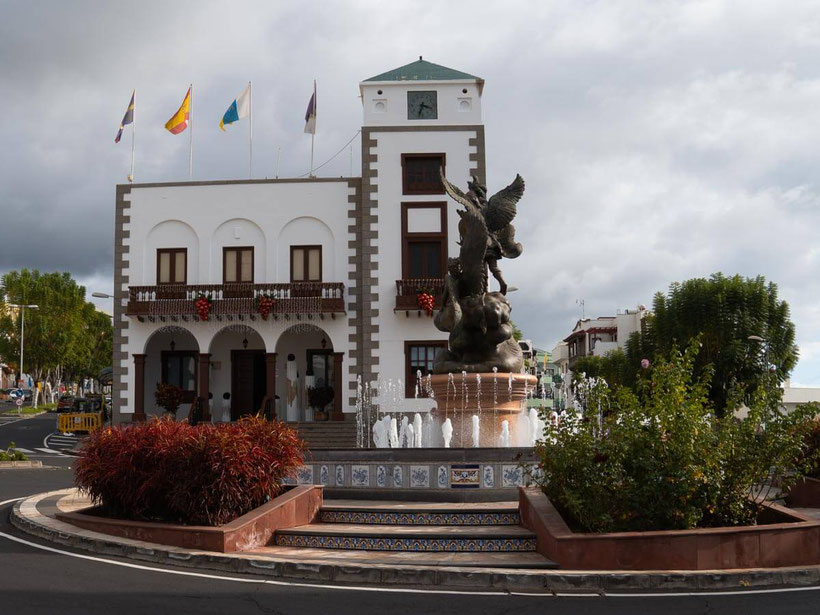 Tazacorte La Palma Brunnen Rathaus