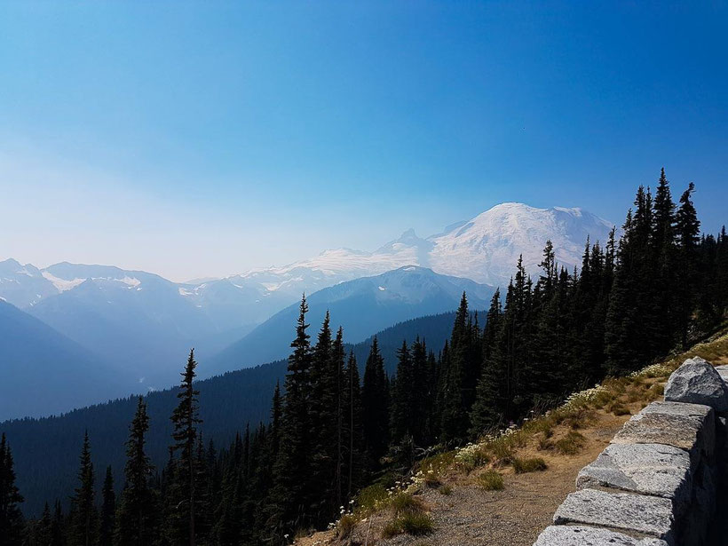 USA Roadtrip Washington Mount Rainier Sunrise Point