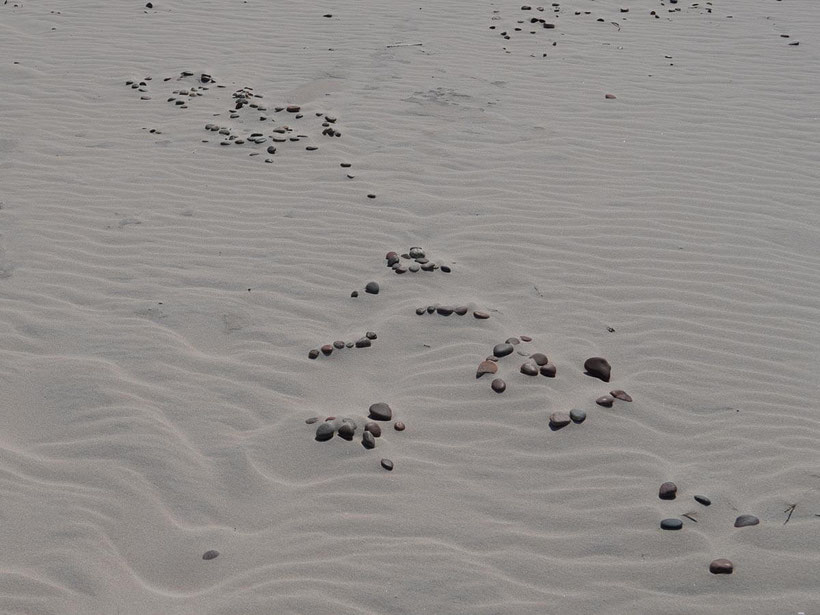 Slowinzischer Nationalpark polnische Sahara Strand Steine