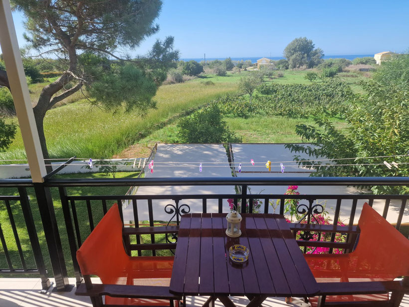 Blick vom Balkon