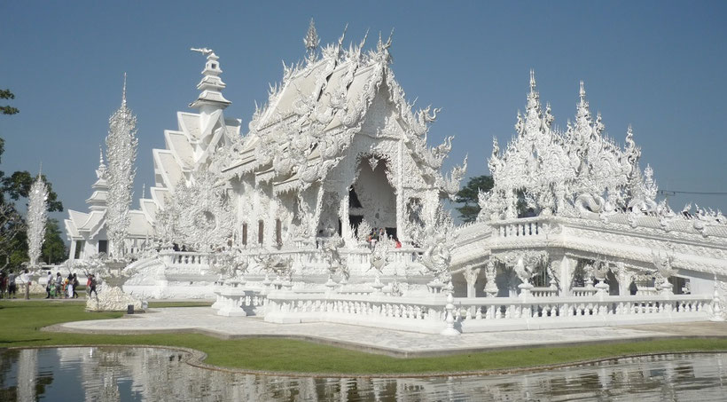 Reiseroute Thailand 2 Wochen - Weißer Tempel Chiang Rai Wat Rong Khun