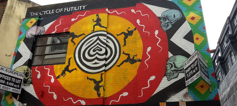 The Cycle Of Futility, INSA, Shoreditch Street Art Tour